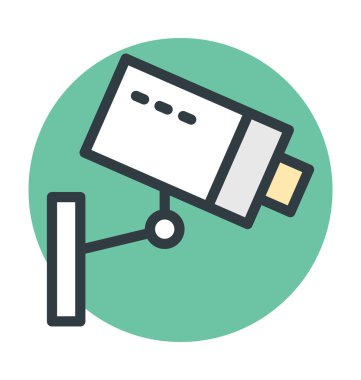 Güvenlik kamerası vektör simgesi