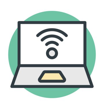 WiFi vektör simge bağlı