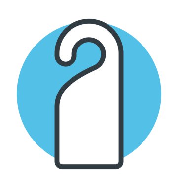 Kapı askı vektör simgesi