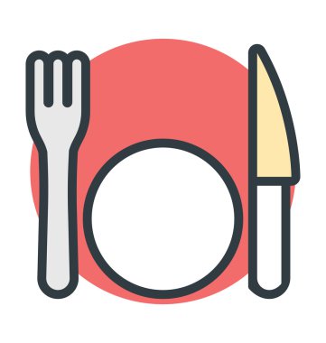 Yemek vektör simgesi