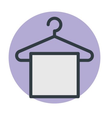 Havlu askısı vektör simgesi