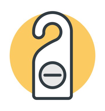 Kapı askı vektör simgesi