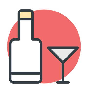 İçki vektör simgesi