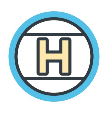 Otel imzası vektör simgesi