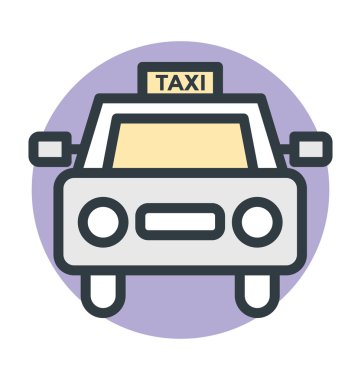 Taksi vektör simgesi