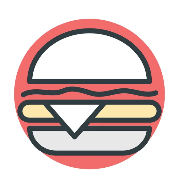 Burger vektor ikon — Stock vektor
