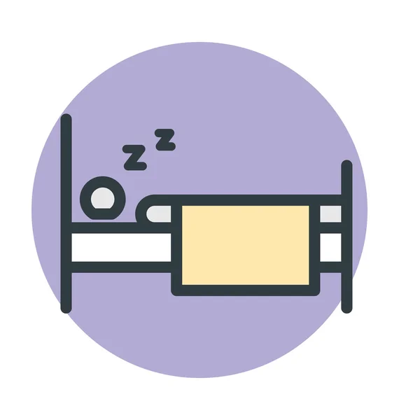 Uyuyan vektör simgesi — Stok Vektör