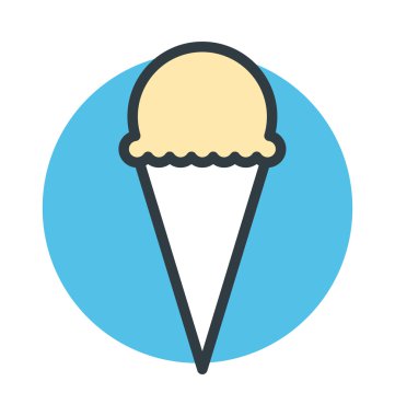 Buz koni vektör simgesi