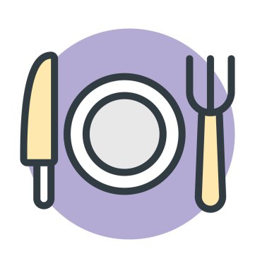 Yemek vektör simgesi