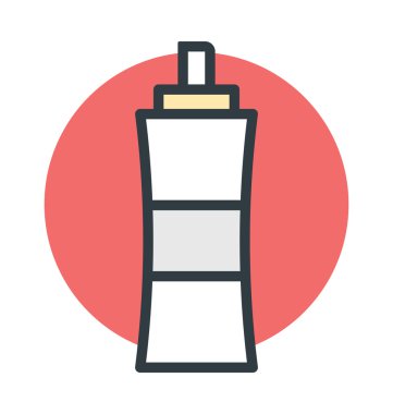 Ketçap şişesi vektör simgesi