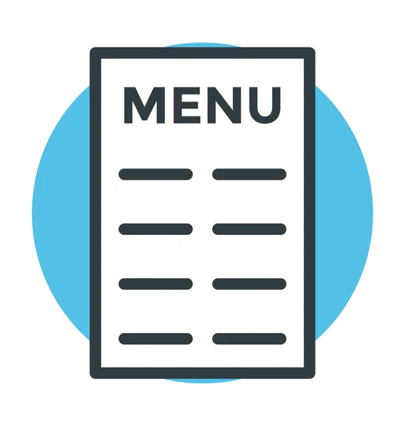 Menu Ícone vetorial — Vetor de Stock