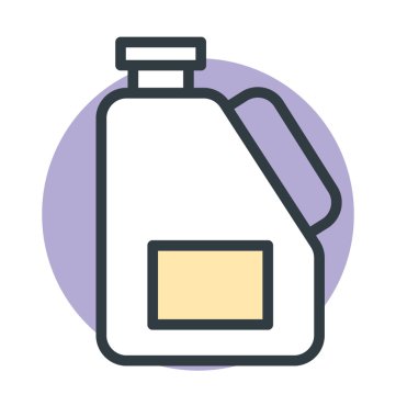 Jerry Can renkli vektör simgesi