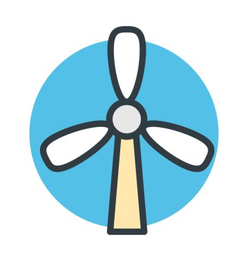 Renkli vektör simgesi yel değirmeni