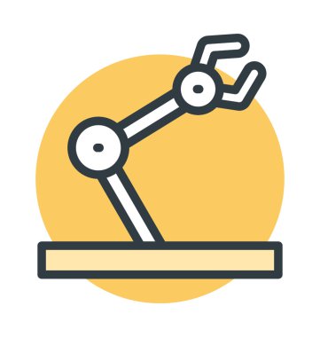 Robot el renkli vektör simgesi