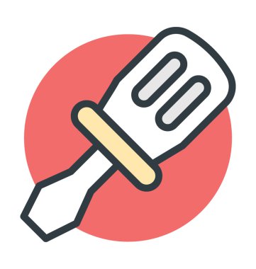 Tornavida renkli vektör simgesi