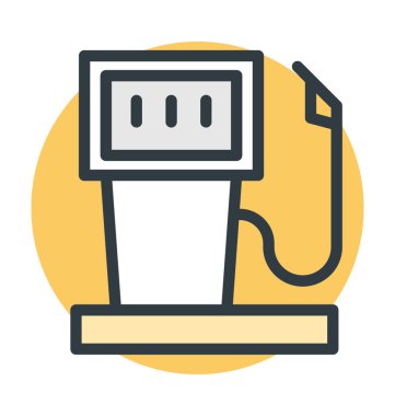 Yakıt pompası vektör çizim renkli