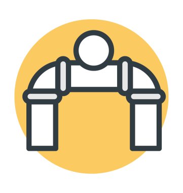 Boru Vana renkli vektör simgesi