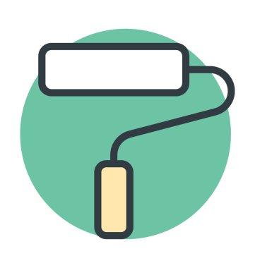 Boya silindiri vektör çizim renkli