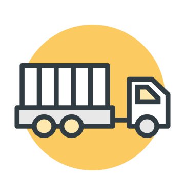 Kargo konteyner renkli Vectori con