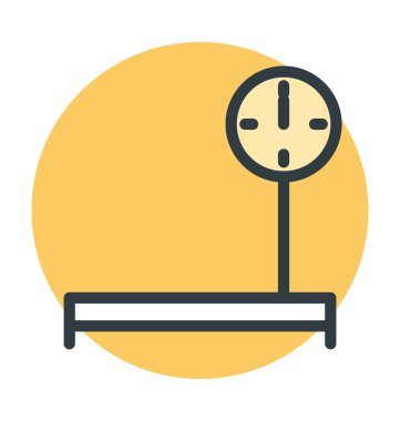 Nakliye ölçek renkli vektör simgesi