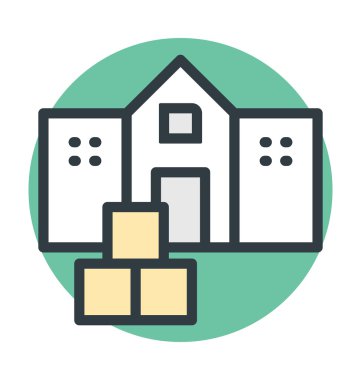 Hizmet renkli vektör simge arama