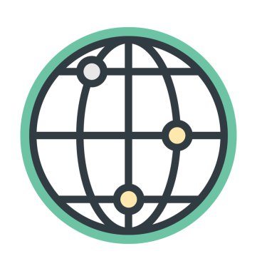 genel ağ vektör simgesi