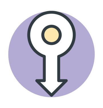 harita pin vektör simgesi