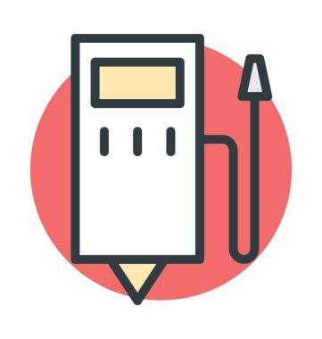 Yakıt istasyonu vektör simgesi