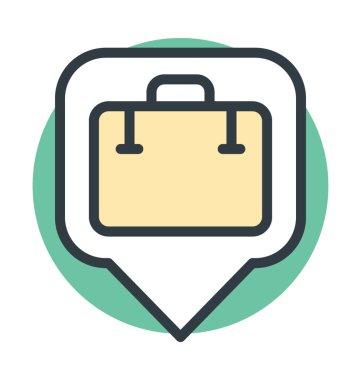 Dükkanı konumu vektör simgesi