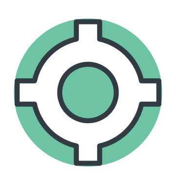 Yol kavşak vektör simgesi