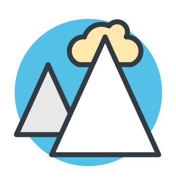 Manzara vektör simgesi