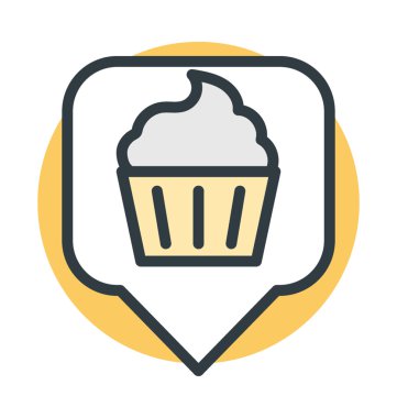 Fırın konumu vektör simgesi