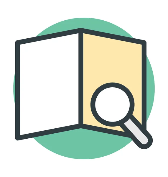 Buscando mapa Vector Icono — Vector de stock