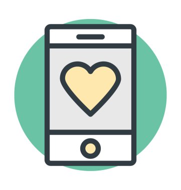 Mobil renkli vektör simgesi