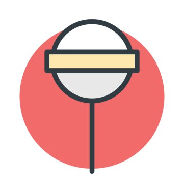 Lolipop renkli çizgi vektör simgesi