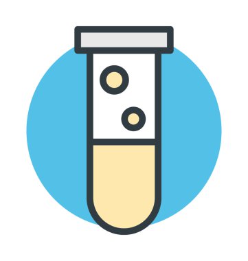 test tüp vektör simgesi