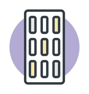 Hapları şerit vektör simgesi