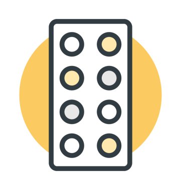 Hapları şerit vektör simgesi