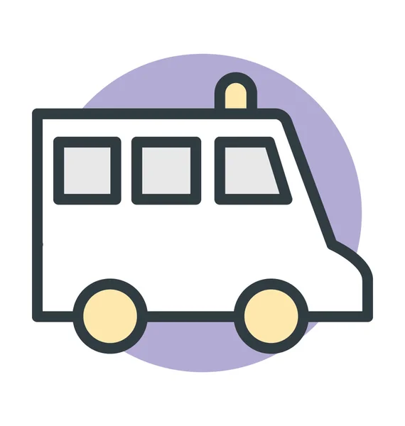 Ambulance Vector Icon — Stock Vector