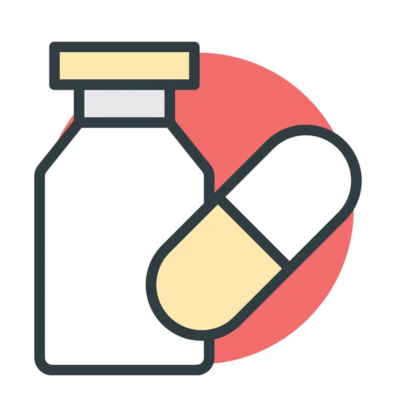 Medicine Jar Vector Icon — Stock Vector