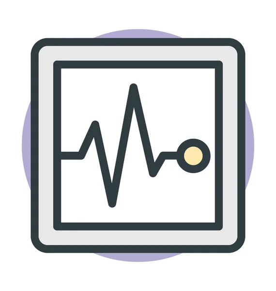 Ikona EKG wektor — Wektor stockowy