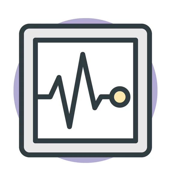 Ícone do vetor ecg —  Vetores de Stock