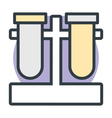 test tüp vektör simgesi