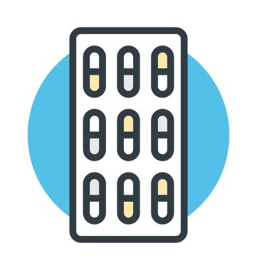 Hapları şerit vektör simgesi