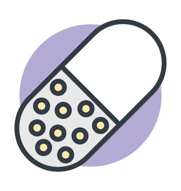 Kapsül Vektör Simgesi