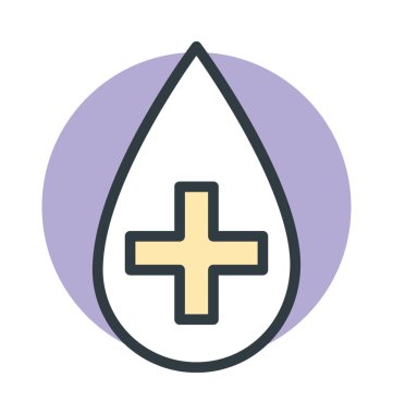 Kan yardım vektör simgesi