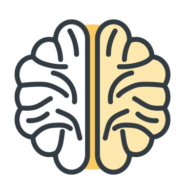 İnsan beyin vektör simgesi