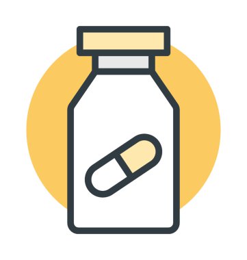 ilaç kavanozu vektör simgesi