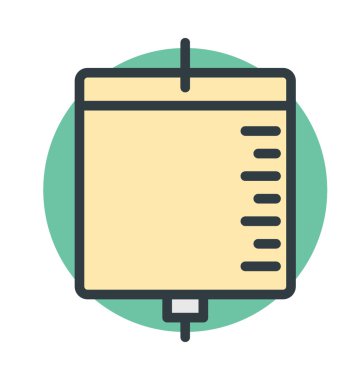 İnfüzyon damla vektör simgesi