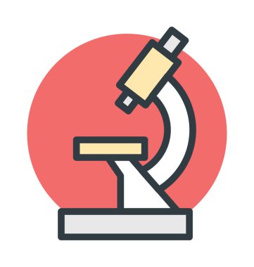 Mikroskop Vektör Simgesi